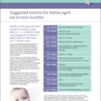 Baby Whisperer six to nine months routine